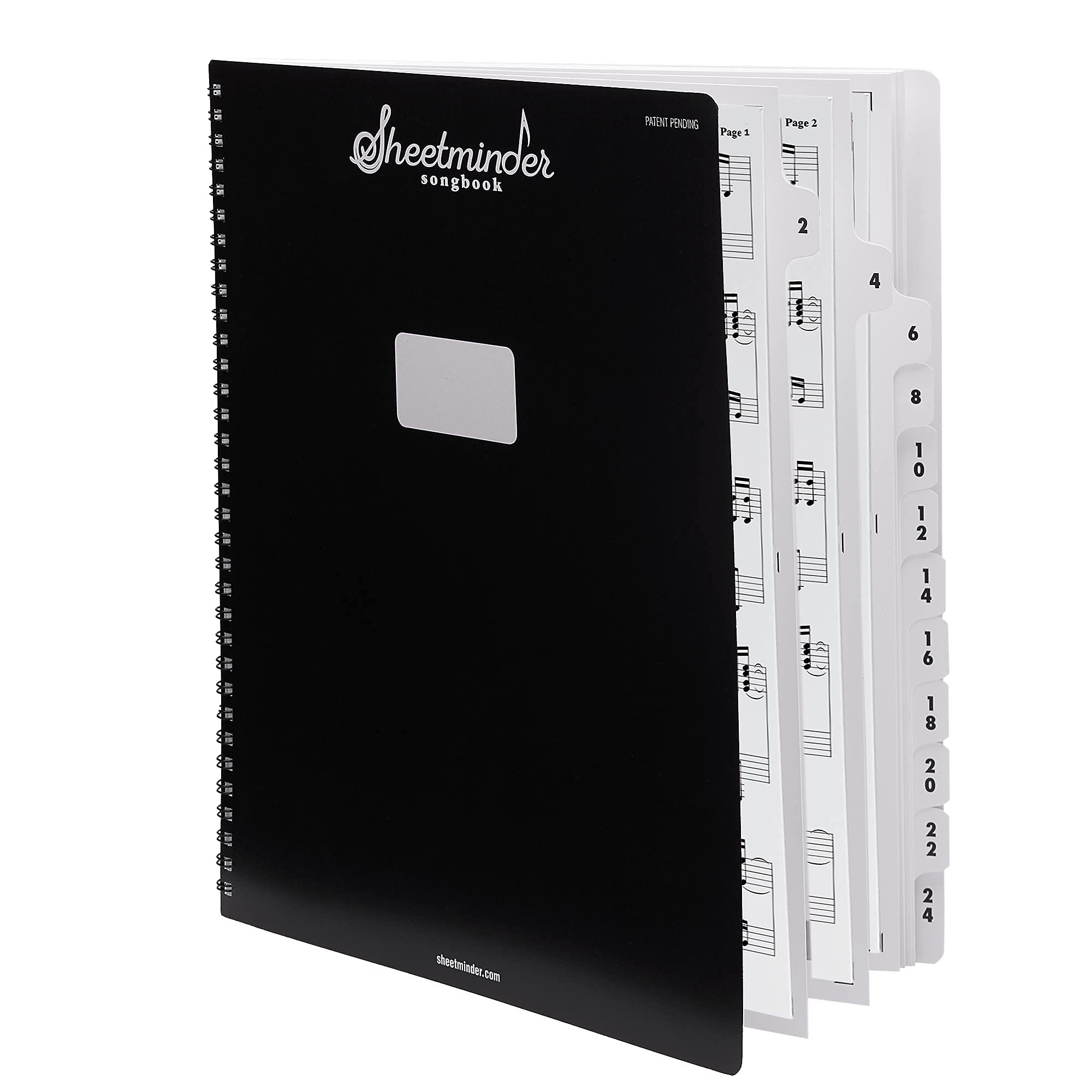 Songbook - Carpeta de partituras impresa/sin fundas de plástico, marca fácilmente los dedos, fácil de sostener a mano, archivo de música/ideal para cantantes, estudiantes, profesores