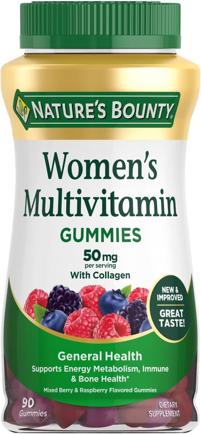 Women's Multivitamin Gummies, Raspberry, 25 mg, 90 Gummies
