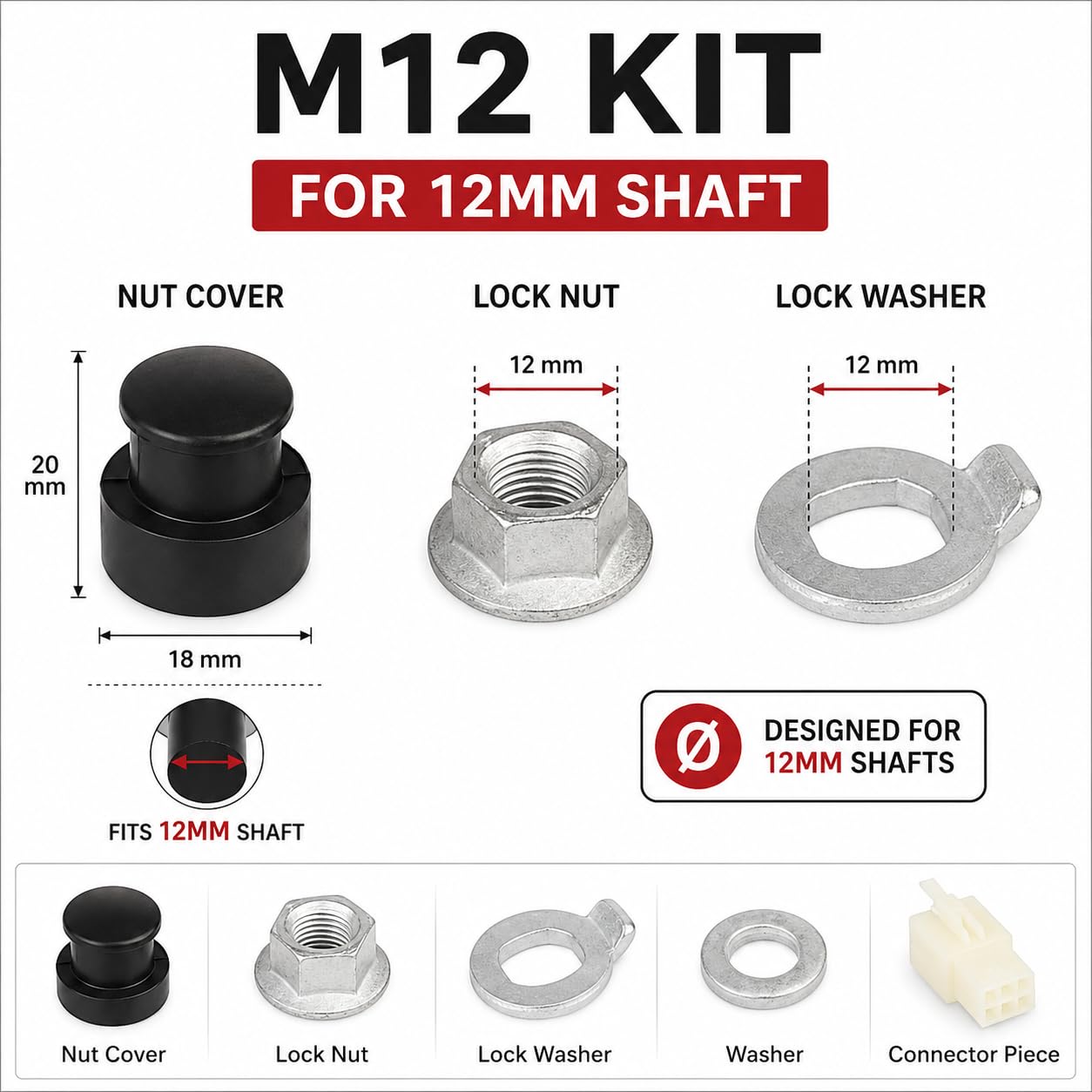 E-Bike Hub Motor Nuts - Secure Your Wheels -6