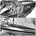 DNA MOTORING HL-OH-HC12-BK-CL1 Black Housing Headlights Replacement For Civic Sedan Coupe