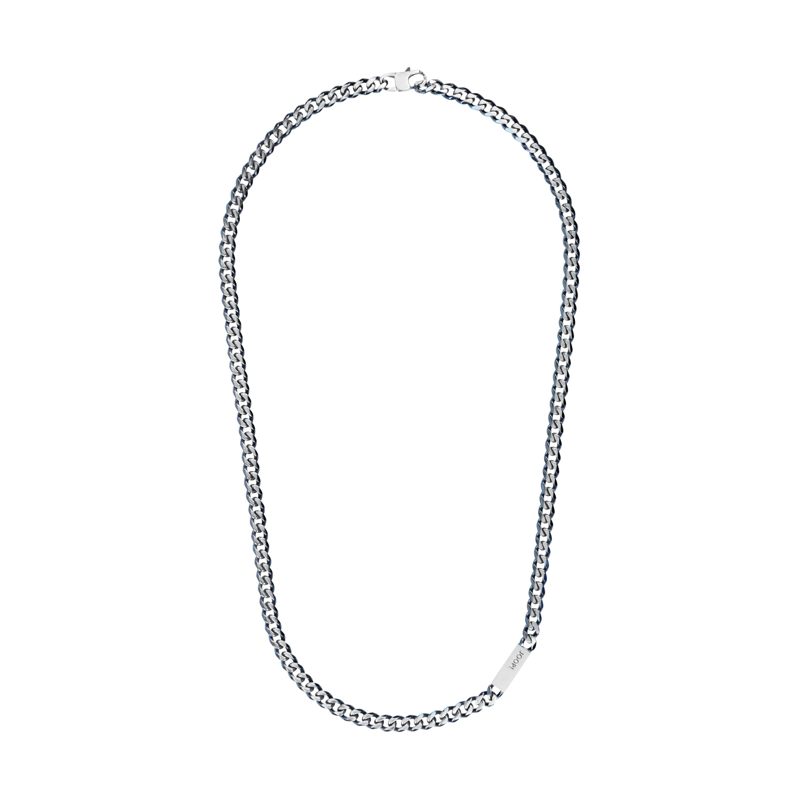 JOOP! Halskette aus Edelstahl für Herren, Halsschmuck, 60 cm, Silber, Kommt in Schmuck Geschenk Box