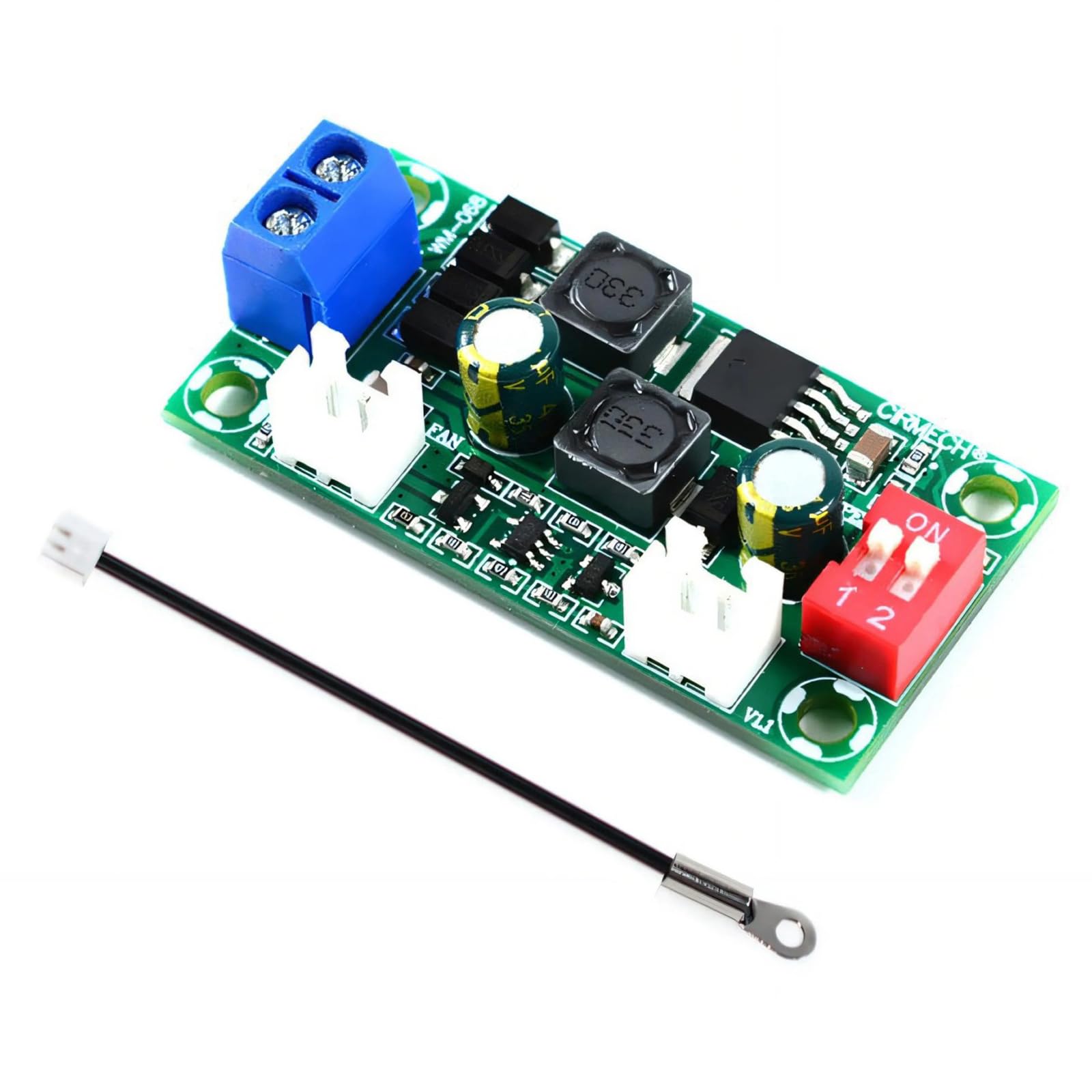 5V 12V 24VDC Fan Speed Controller Module with Automatic Temperature Control for Computer Cooling Electronic Fan Speed Regulator