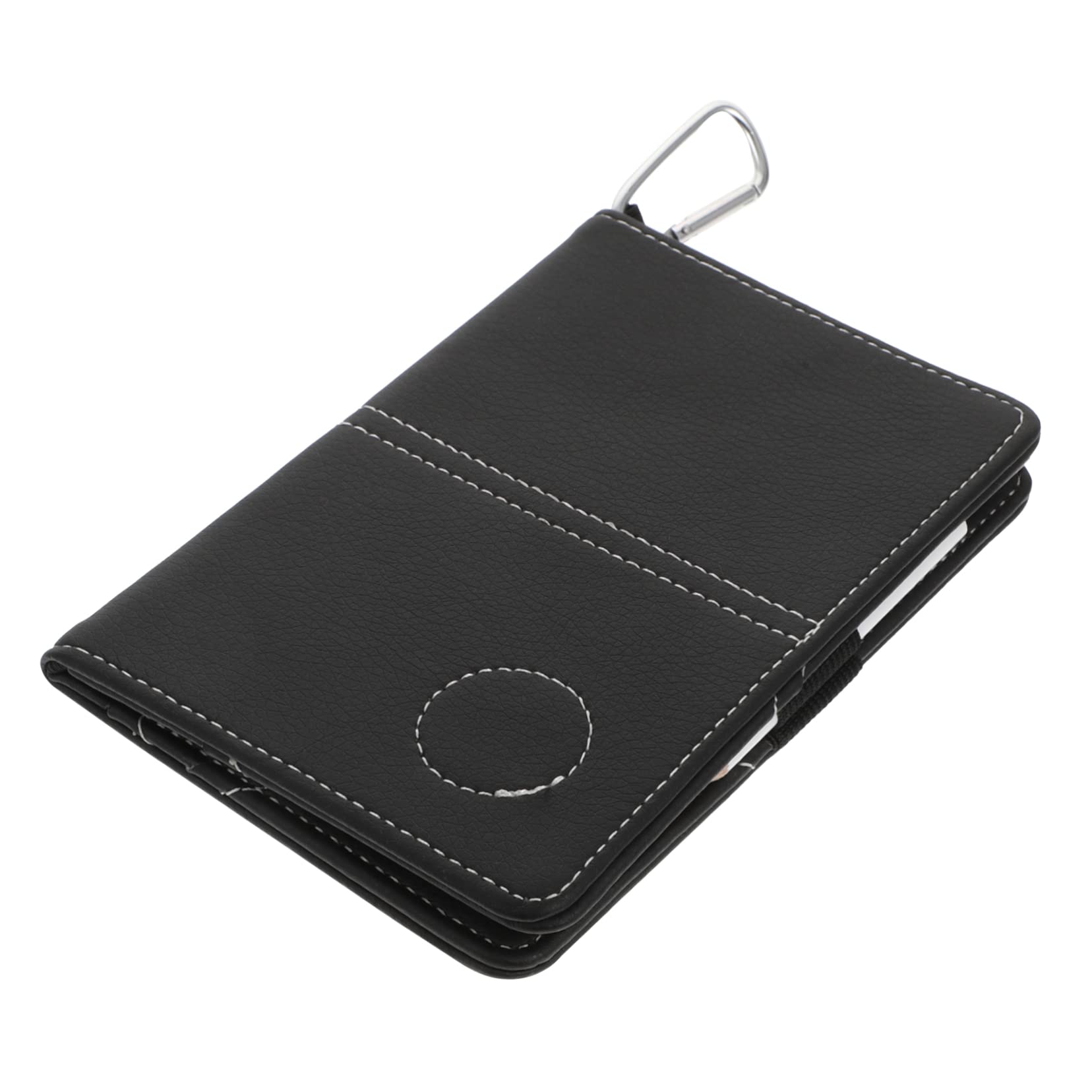 BRIGHTFUFU Stylish Golfing Recording Scorebook Pu Leather Compact Size Scorecards from Sweat and Scratches
