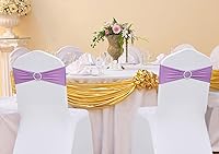 Vista 2 de 50 bandas elásticas de elastano para sillas de boda, bandas elásticas con hebillas, lazos elásticos universales para sillas plegables para fiestas
