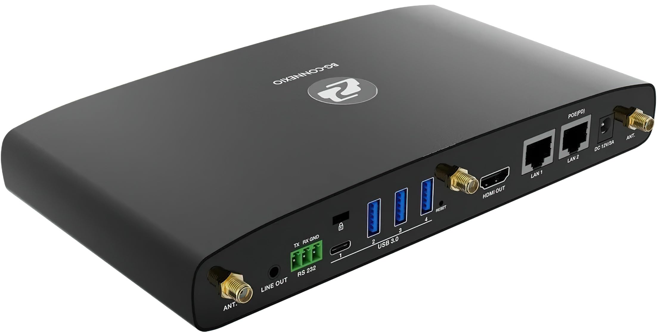 BG-WI-CRB-KIT 4K Wireless Conference Room Presentation Kit; Includes BG-Connexio BYOD Collaboration Switch, and BG-CYCLOPS-4K-B Black Auto Tracking Video Bar