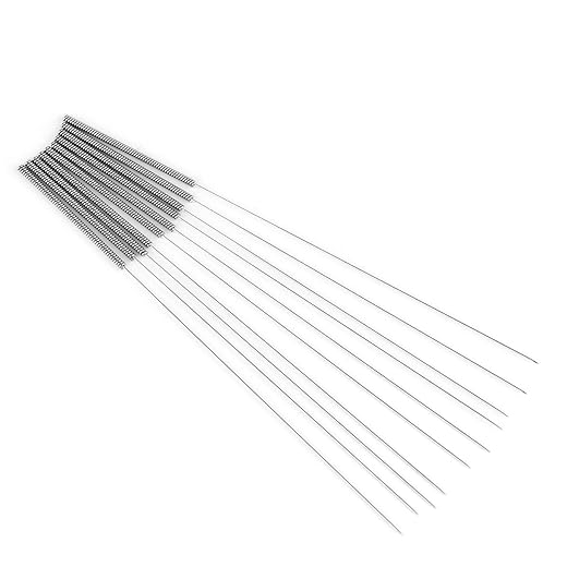 10Pcs/Box 0.4mm Needle Drill Bits, 3D Printer Nozzle Cleaning Needles, Stainless Steel Nozzle Cleaning Tool Kit for 3D Printer Accessory