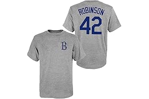 Jackie Robinson Brooklyn Dodgers #42 Youth Boys Player Name & Number T-Shirt
