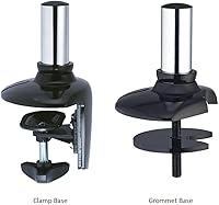 Vista 3 de Cotytech Escritorio para Apple expandible montado sobre brazo con resorte y base con arandela - plateado