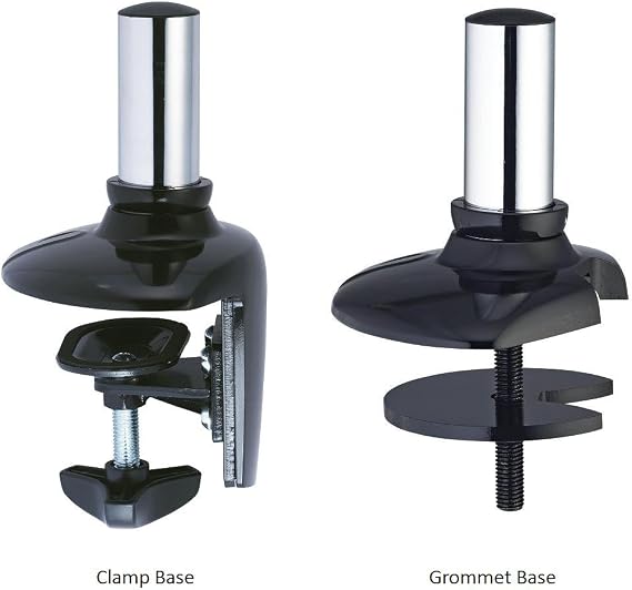 Dual Apple Desk Mount Spring Arm Clamp Base - Silver (DM-GS2A-C)
