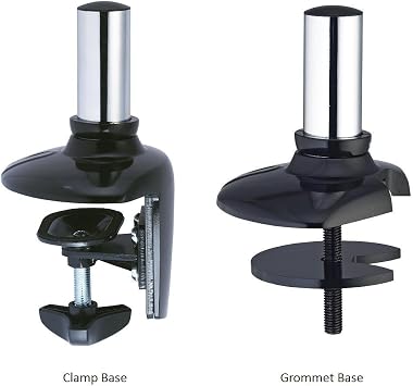 Dual Apple Desk Mount Spring Arm Clamp Base - Silver (DM-GS2A-C)