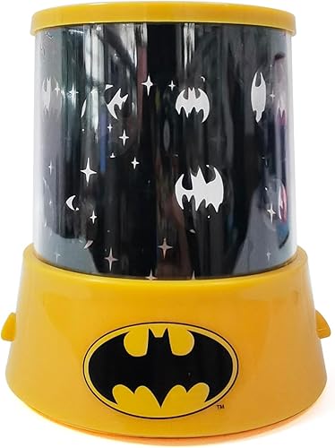 Idea Nuova Batman - Lámpara de noche que cambia de color para niños, luz de proyección LED para decoración de dormitorio, lámpara de noche de