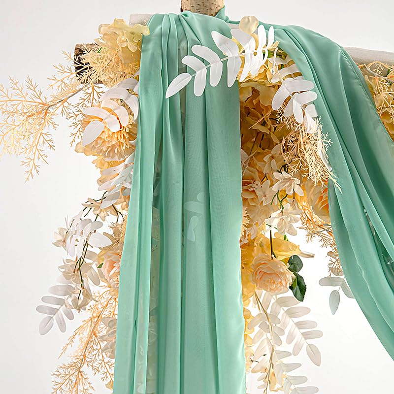 Tenda In Chiffon Lunga 600 Cm Per Matrimoni E Archi – Rosa Corallo Larga 145 Cm – Perfetta Per Baldacchini, Decorazioni Finestre E Feste - 5