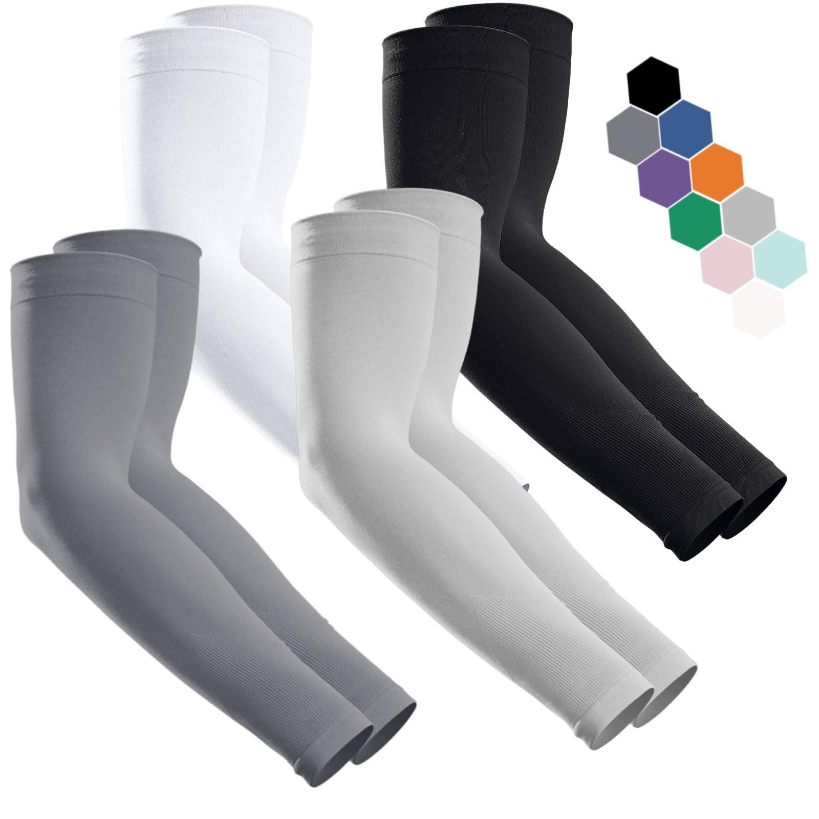 Arm Sleeves, UV Sun Protection Sports Compression Cooling For Men/Women 313112970971