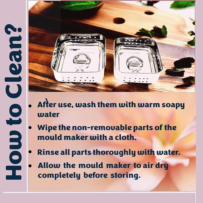 Image of Nyra Stainless Steel Paneer Mould 300ml | Paneer Maker with Perforated Press Lid | Compact 10x10cm Cottage Cheese Mould for Kitchen