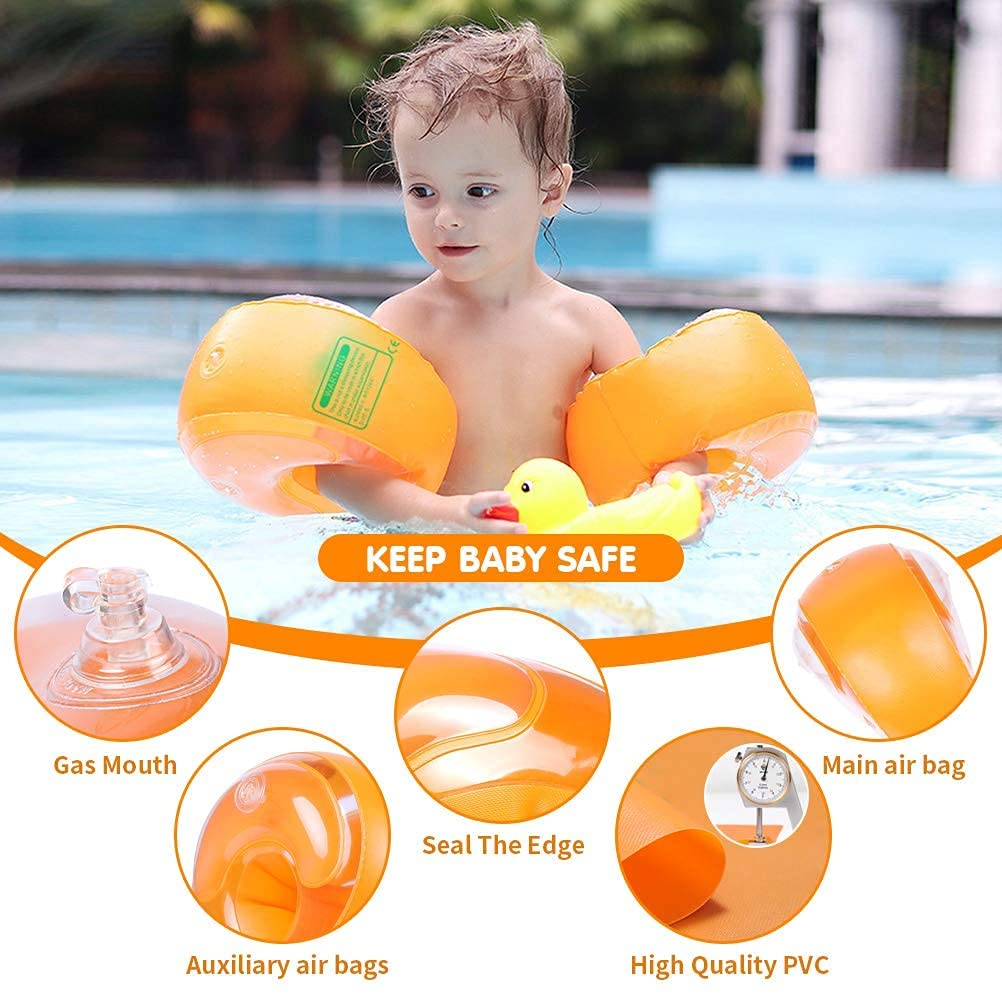 Lot de 2 paires de brassards gonflables flottants pour enfants