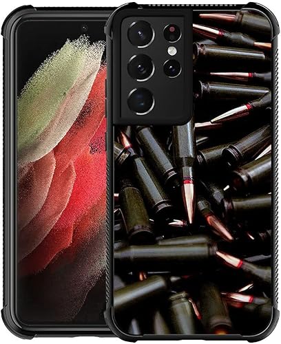 Vista 9 de Funda compatible con Samsung Galaxy S23 Ultra, diseño gráfico de bandera estadounidense en blanco y negro, acrílico, a prueba de golpes