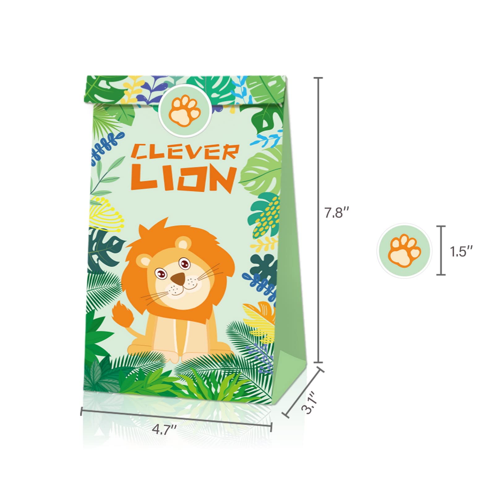 12 Sacchetti Regalo A Tema Cane Con Adesivi - Per Feste Di Compleanno, Bomboniere, In Carta Kraft