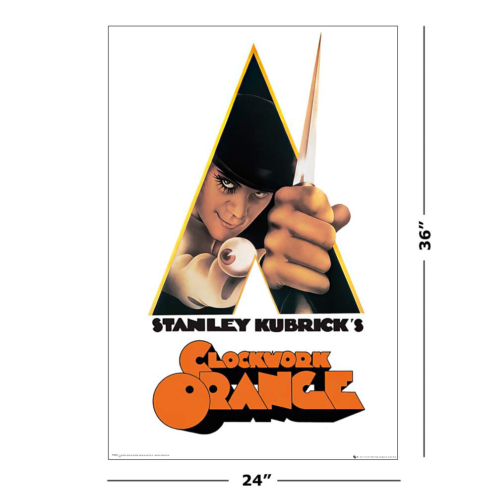 Amazon.com: Clockwork Orange Movie Poster US Version, Size (24x36