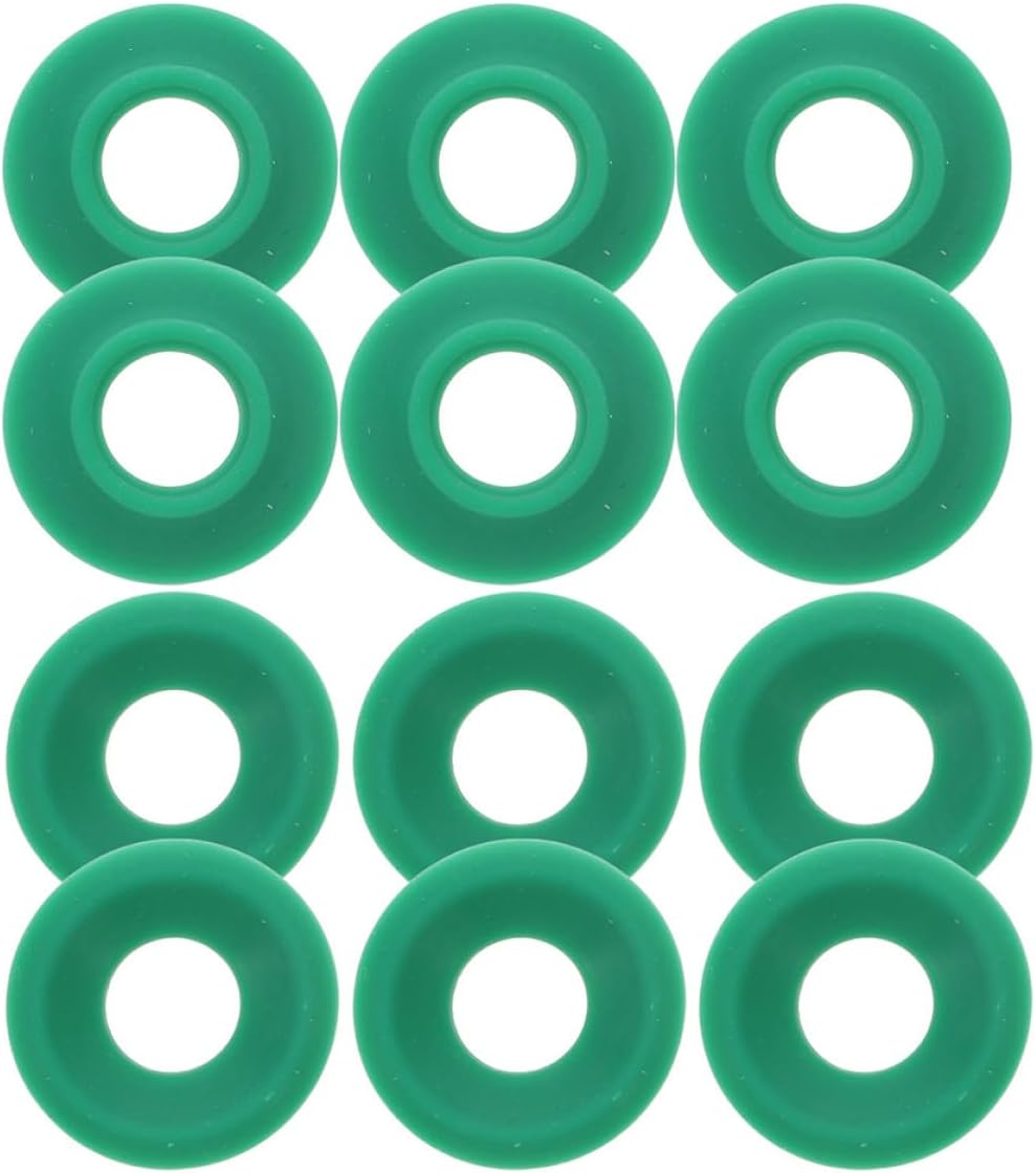 FRCOLOR 24pcs Leakproof Silicone Bottle Seals Gasket Replacement for Swing Style Beer Bottles Green Half-wrap Seal Rings for Home Brewing and Enzyme