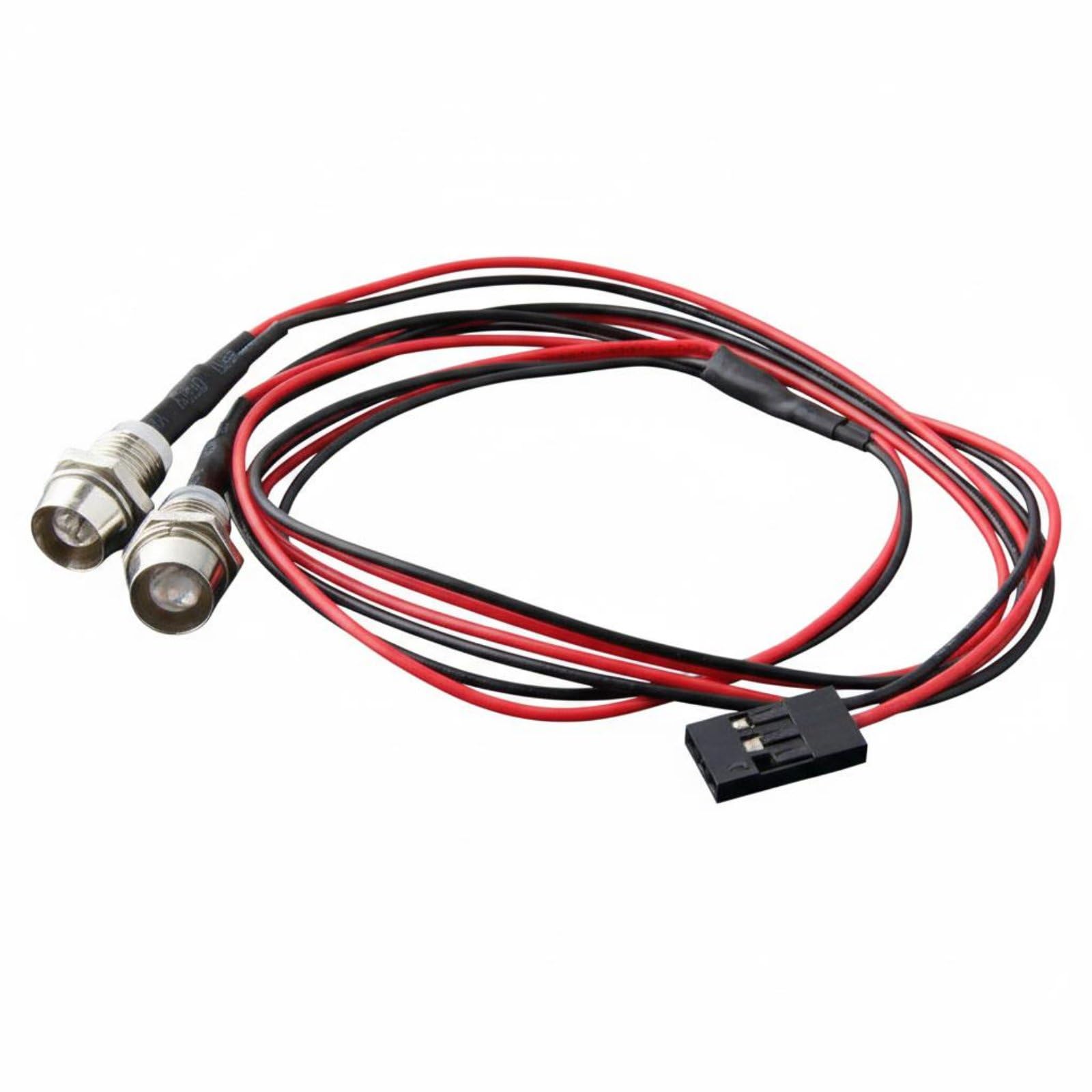 Universal Fit RC Car Headlight Taillight Kit Easy Installation Model Car LED Light Set High Brightness for Night Driving, 2 Lights-image-6