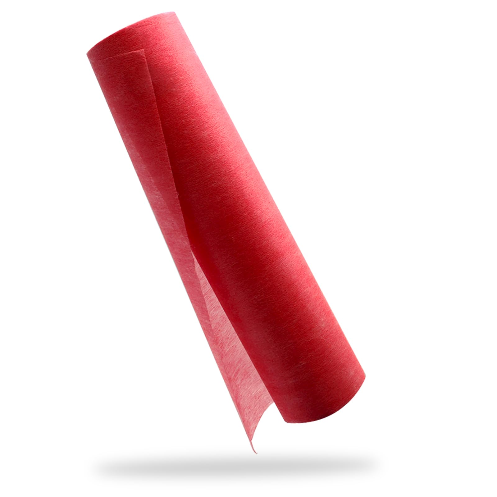 YUNSHANGHE Vlies Tischläufer, 30 cm x 25 m Tischdeko Tischläufer, Dekoratives Tischband für Taufe, Kommunion, Geburtstage, Hochzeiten und Party (Rot)