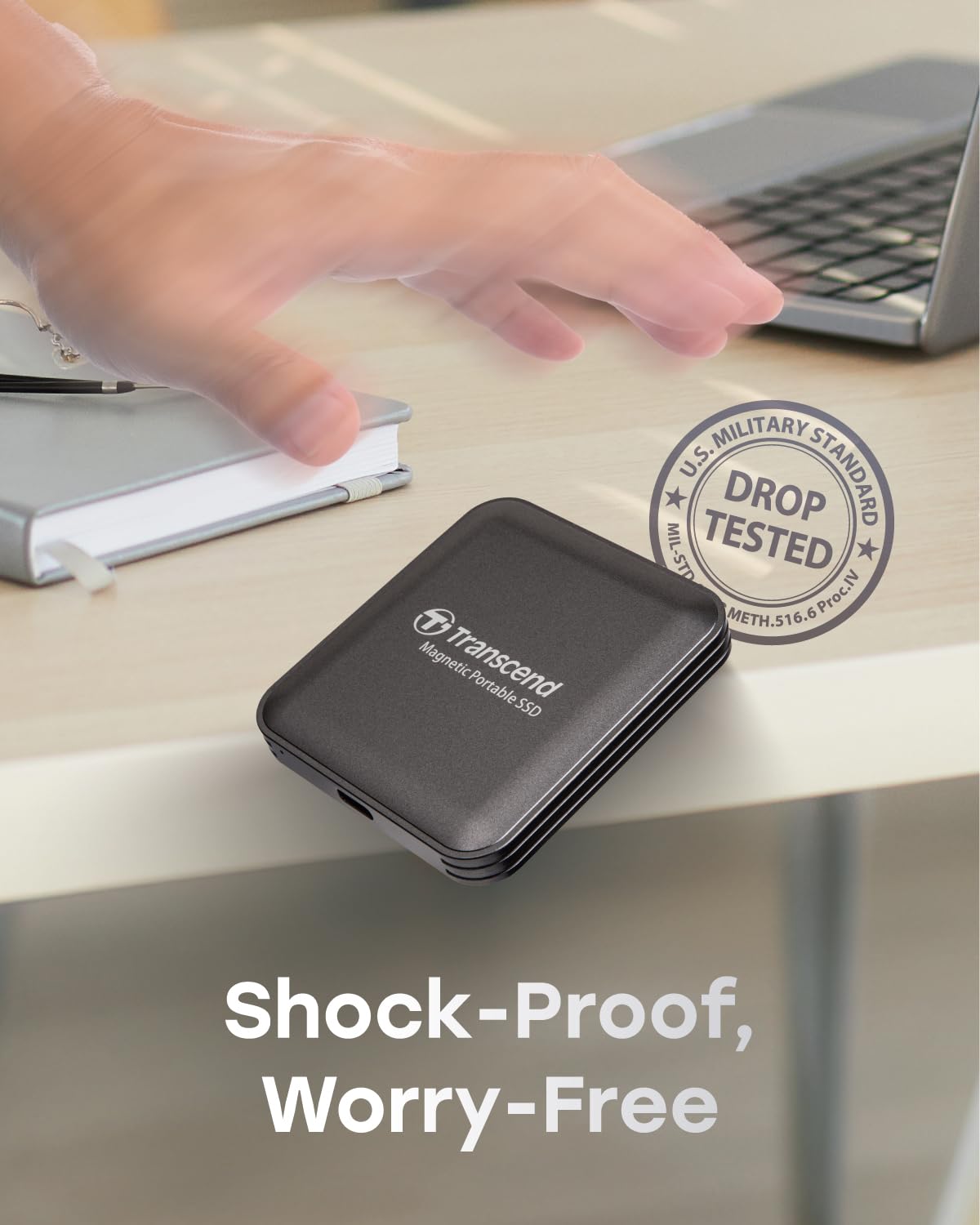 Transcend USB20Gbps Magnetic Portable SSD TS4TESD420C