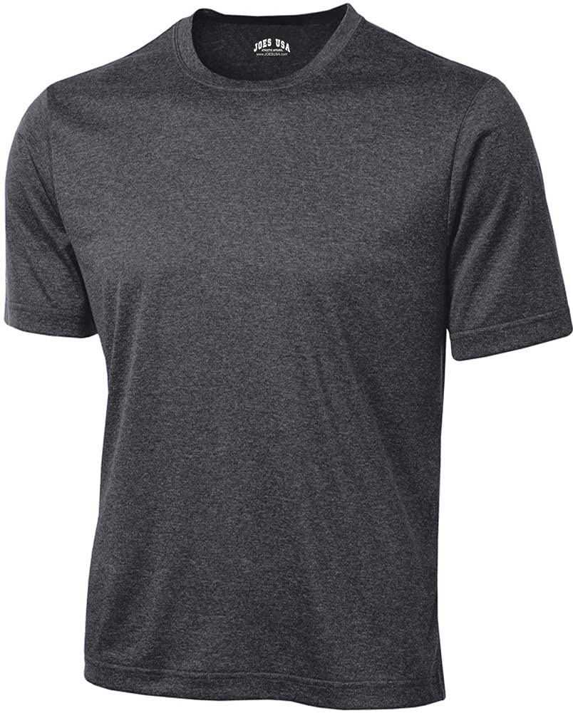Joe's USA Men's Athletic Heather All Sport Training Tee-Tall-XLT-Graphite
