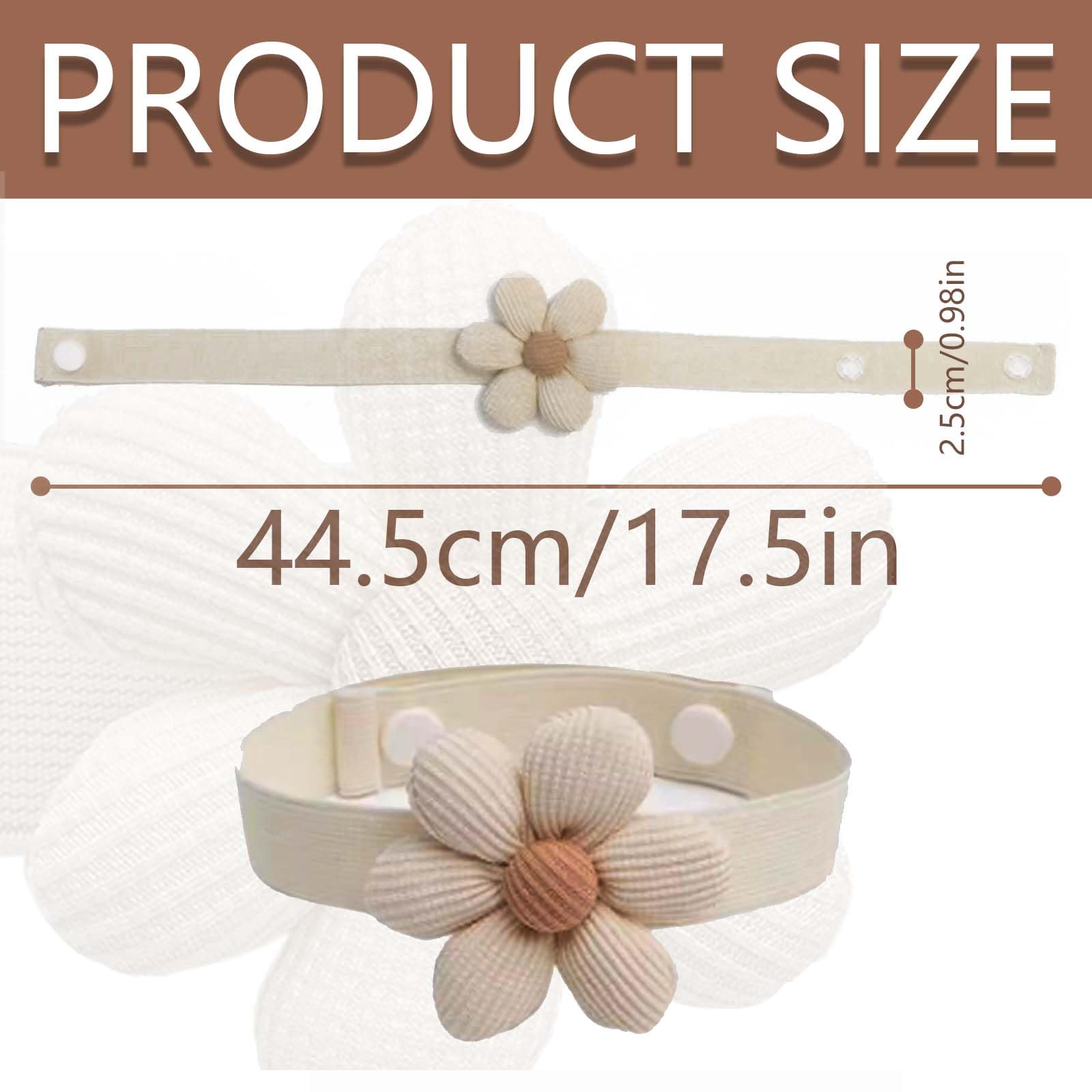 XMYCYuChen 4 Piece Beige Cloth Flower Curtain Strap - Beautiful, stylish curtain strap for indoor/outdoor home accessories decoration - Image 2