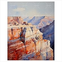 Share Young Landscape Paint by Numbers Kit for Adults - DIY Canyon Cliffs Painting on Canvas 16x20 inches, Frameless Acrylic Paint Set, Suitable for Beginners, Art for Home Decoration or Gifts
