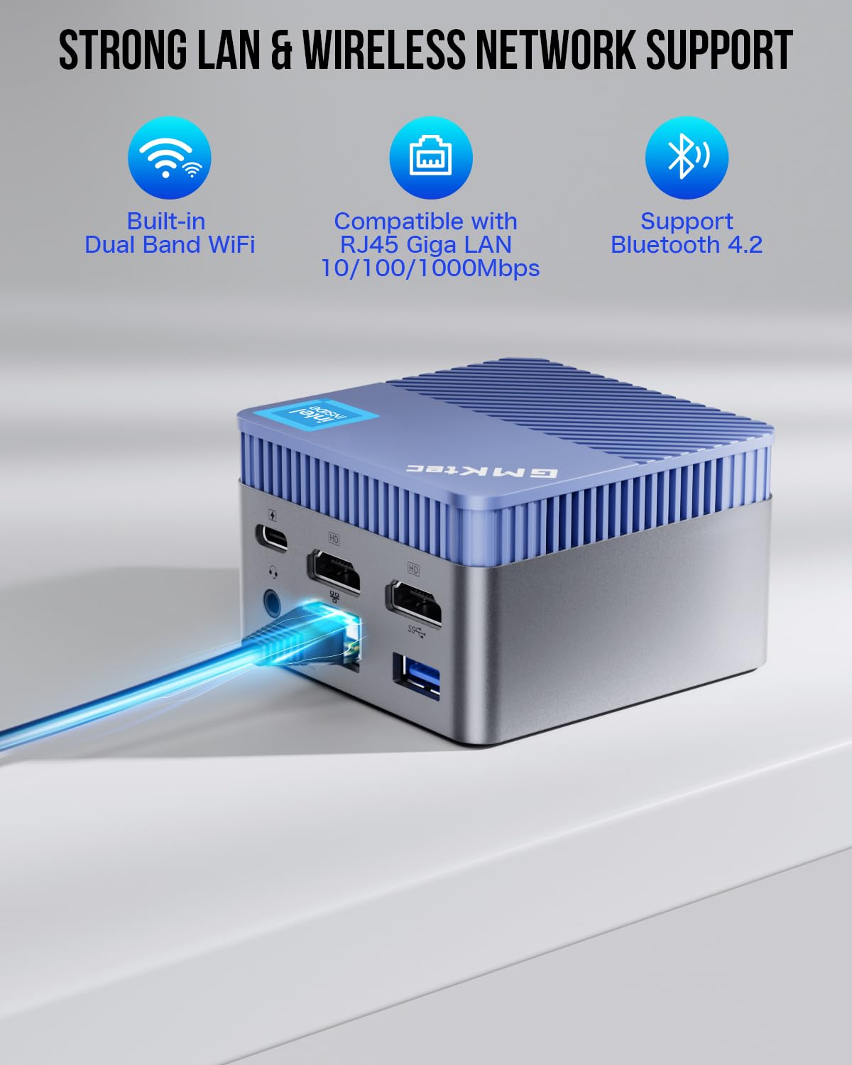 Mini PC N97 G5 Micro Desktop Computer OS Alder Lake N97 12a generazione (fino a 3,60 GHz) 12 GB DDR5 512 GB di spazio di archiviazione per aziende e scuole