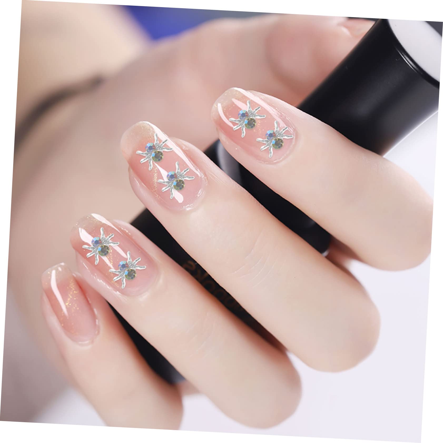 Mikinona 100Pcs Spider Nail Art Charms Manicure Decor for Women Nail DIY Charms Spider Ornaments for Nail Decoration for Creative Nail Designs - Image 4
