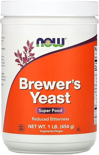 NOW Brewer's Yeast, 1-Pound (Pack of 2)