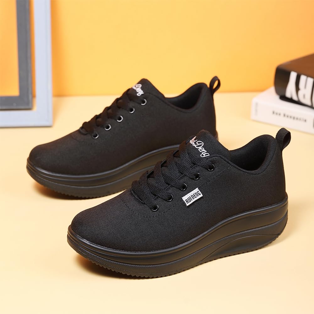 RUIDENG Tênis de plataforma feminino com almofada de ar | Sapatos de caminhada femininos confortáveis o dia todo | Parte inferior grossa em promoção! Veja a oferta e mais achadinhos de Tênis 8 Hoje é o melhor dia para comprar RUIDENG Tênis de plataforma feminino com almofada de ar | Sapatos de caminhada femininos confortáveis o dia todo | Parte inferior grossa com aquele preço maroto! Promoção! Aproveite a oferta! 8
