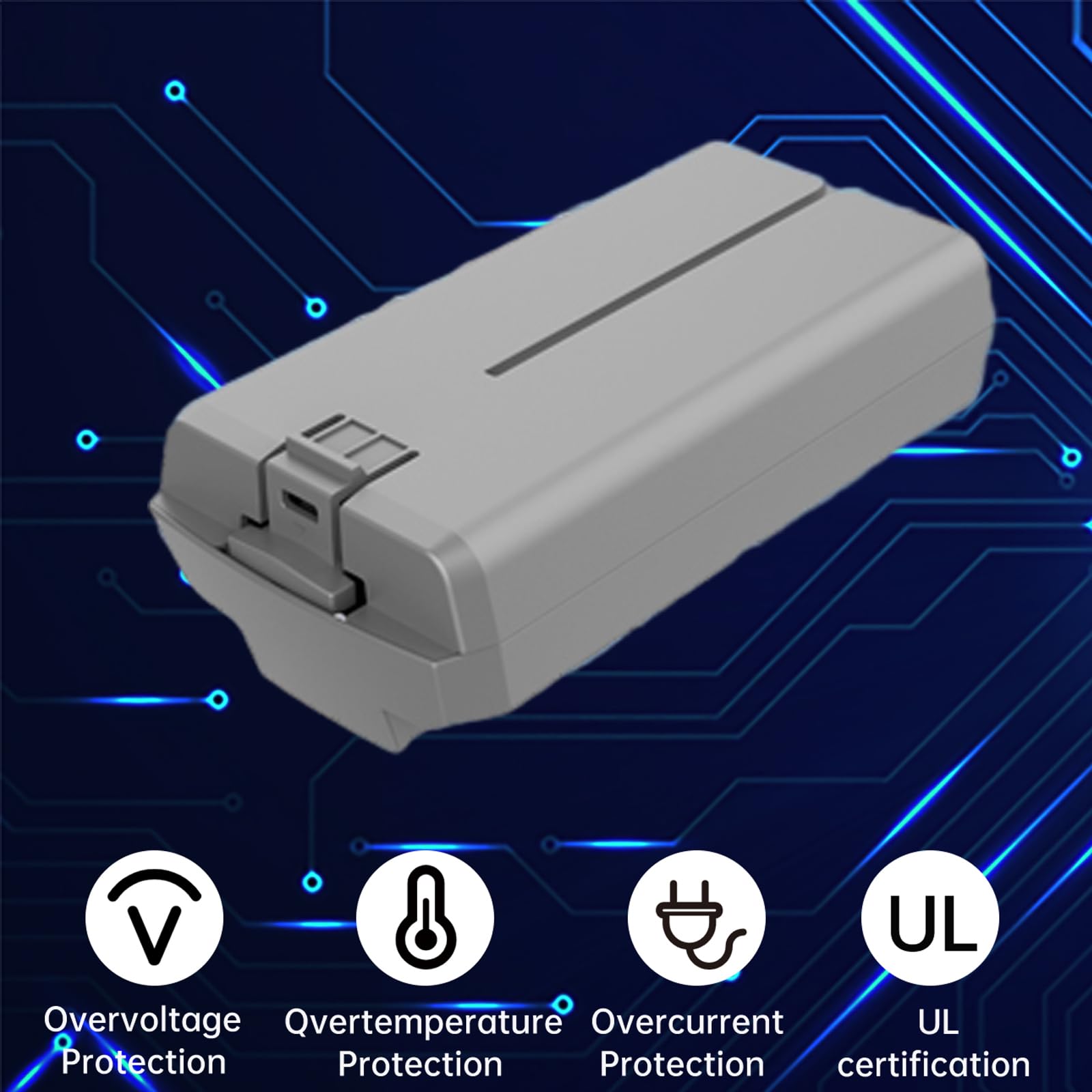 Mini 4K/2/SE Battery 2 Pack with Fast Charging Station, 2400mAh 7.7V 31Mins Flight Time Rechargeable Battery for DJI Mini 2 SE/4K Drone — view 7