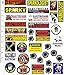 Hard hat Stickers, Electrician 35 Sticker Value Pack
