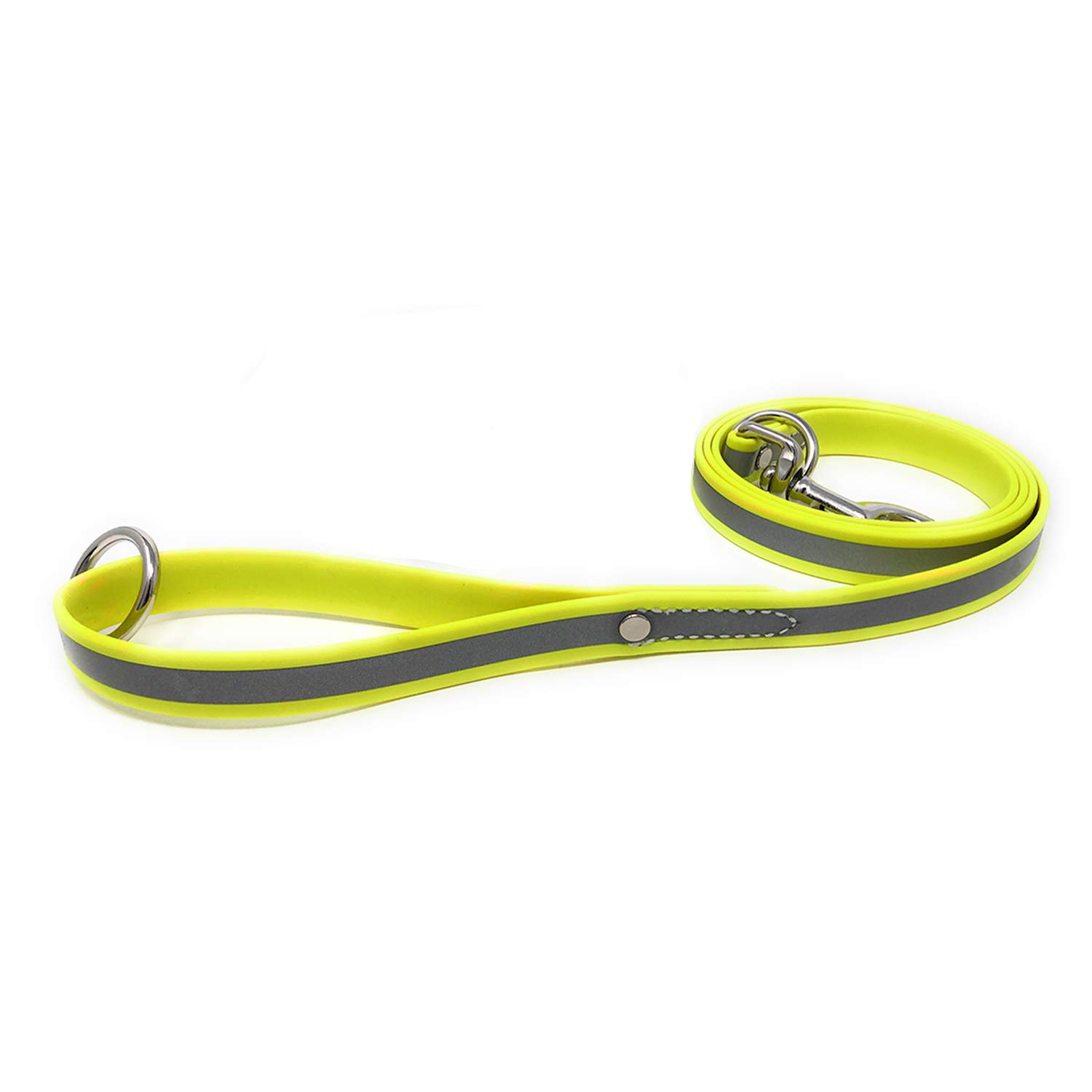 Laisse pour chien de 5 pieds Regal Dog Products jaune ajustable XL
