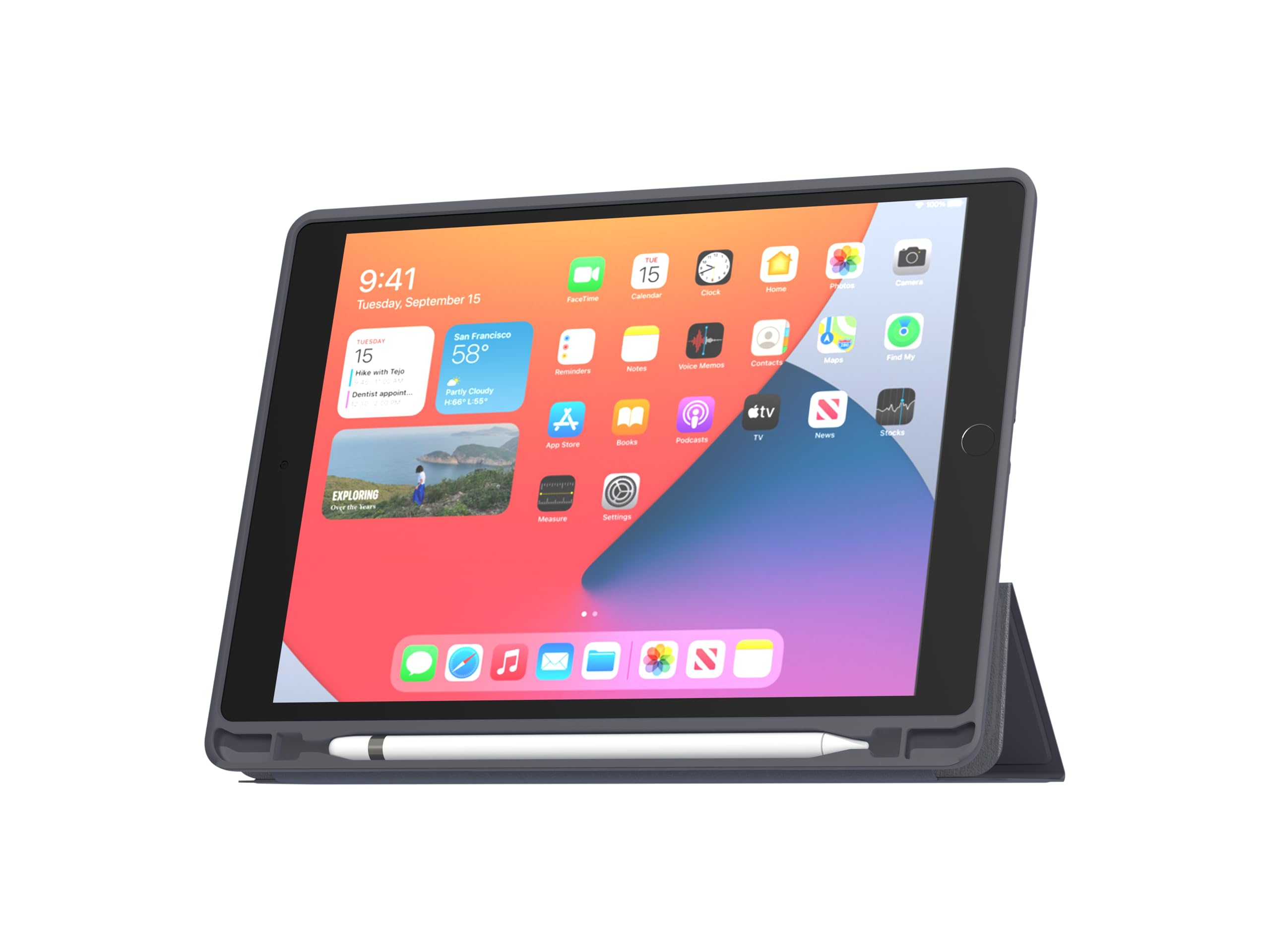 MW - Folio Slim Skin for iPad Air 10.9" (4th/5th gen - 2020/2022) and Air 11" (M2/M3-2024/2025) - Blue