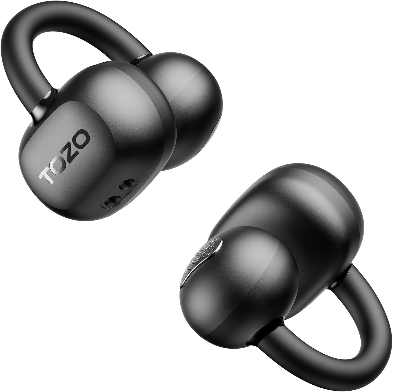 - Open EarRing Bluetooth Wireless Earbuds, Ear Cuff, Open-Ear, Small, Lightweight, Zero Presence, Forgettable Wearing, Medium and Bass Range, Warm Color Sound Quality, Custom EQ Dedicated App, IPX5 Waterproof, AI, ENC Noise Cancellation, Up to Approx. 40 Hours of Continuous Playback, Blutooth Earphones, Bluetooth 5.4, USB-C Rapid Charging (Black)