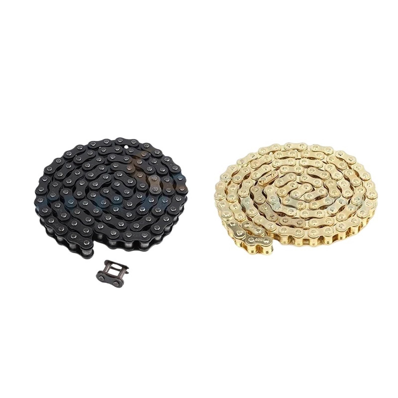 Motorrad 428 Schwarz Gold Kette 94/102/132/140L Links Fit for 50cc-250cc ATV Quad Pit Dirt Bike Go Kart Metall Teile(Gold-428-108L)