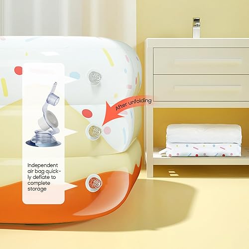 Miniatura 5 de Piscina inflable para niños pequeños Piscina infantil Piscina de verano para niños Piscina de agua Equipo de piscina para bebés