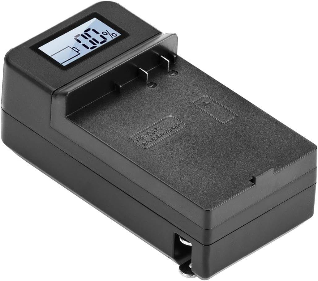 Green Extreme Compact Smart Charger with LCD Screen for Canon BP-406, GX-CH1-NB4