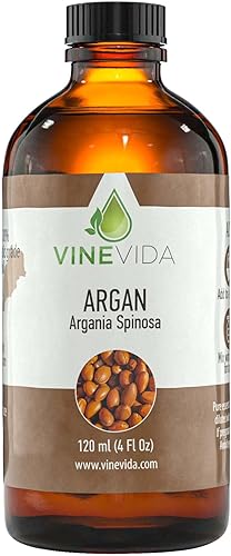 VINEVIDA - Aceite de argán marroquí natural de 4 onzas 100 puro prensado en frío aceite de argán extra virgen de grado A difusor de argán diluyente