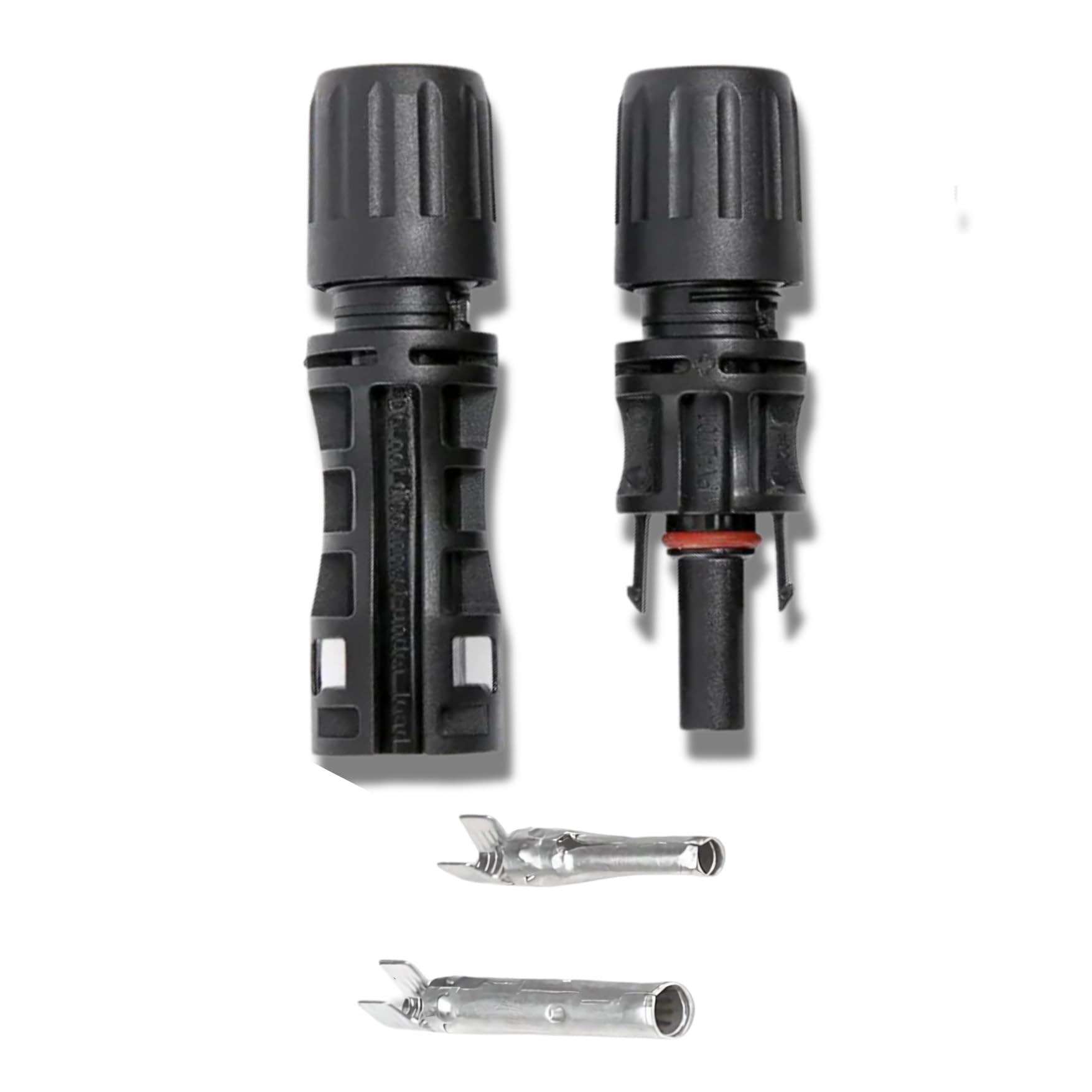 HoopVool® MC4 Solar Connector Kit, 1500V, Set of 3, Waterproof IP67, Male & Female Panel Cable Connectors for Solar Panels (Set of 3, 1500 Voltage)