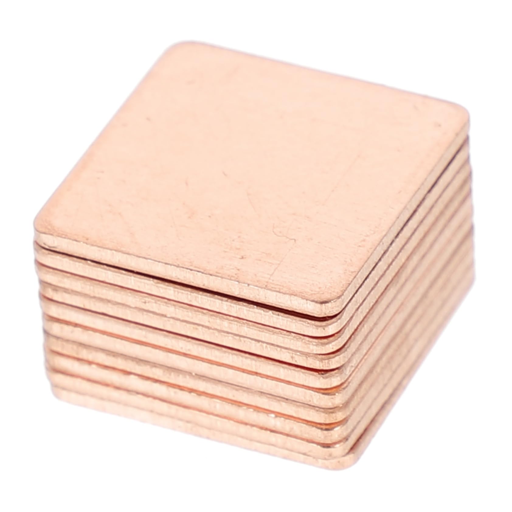 CONGARTENO 10Pcs Copper Heat Sink for GPU Cooling Compact Thermal Pad for Desktop Laptop Reliable Performance for Passive Cooling of CPU RAM and Ic Chips