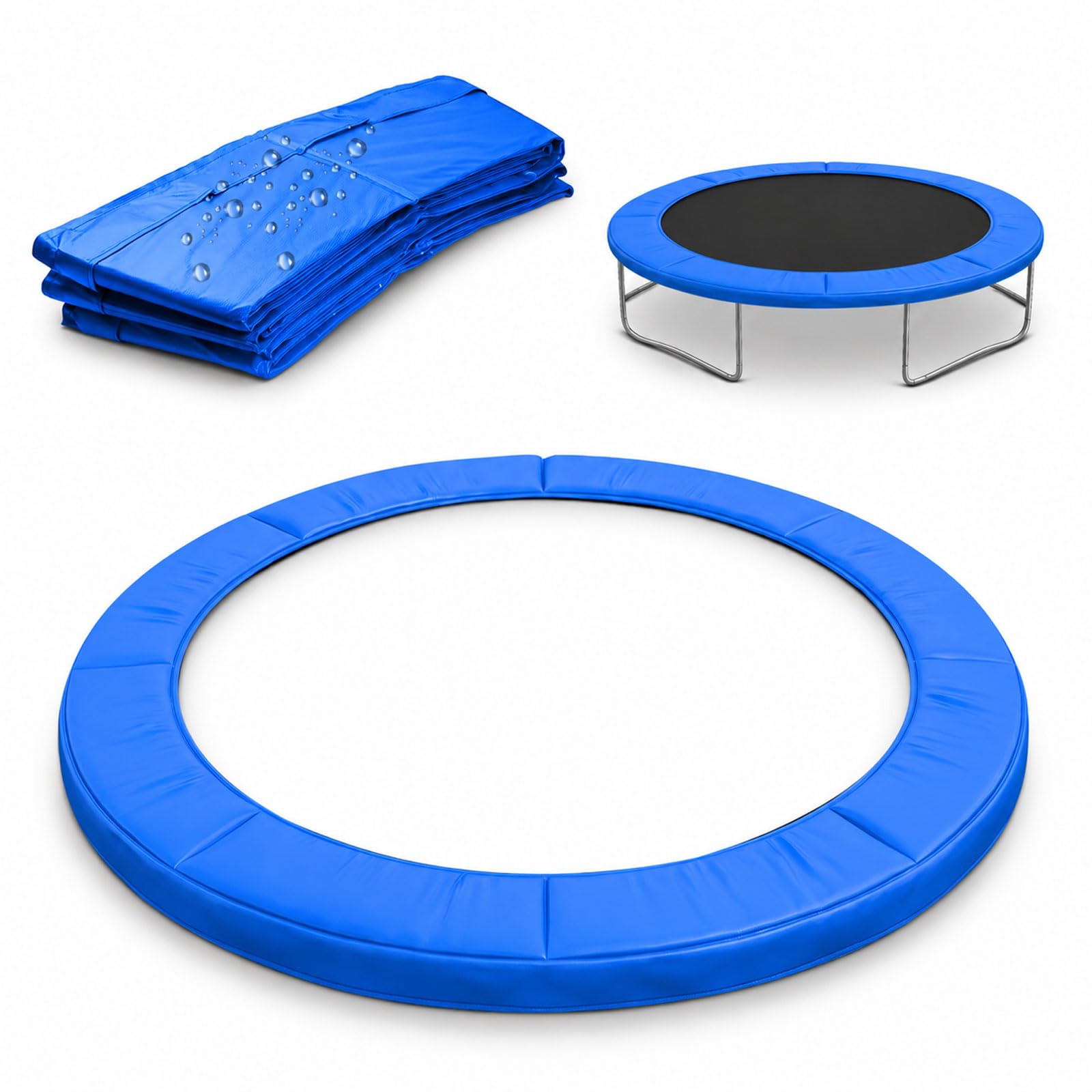 MeYuxg Copertura per bordo del trampolino elastico, resistente agli strappi, extra spessa, impermeabile, resistente ai raggi UV, protezione per molle