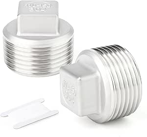 Amazon.com: TAISHER 2PCS 304 Stainless Steel Outer Square Thread Socket ...