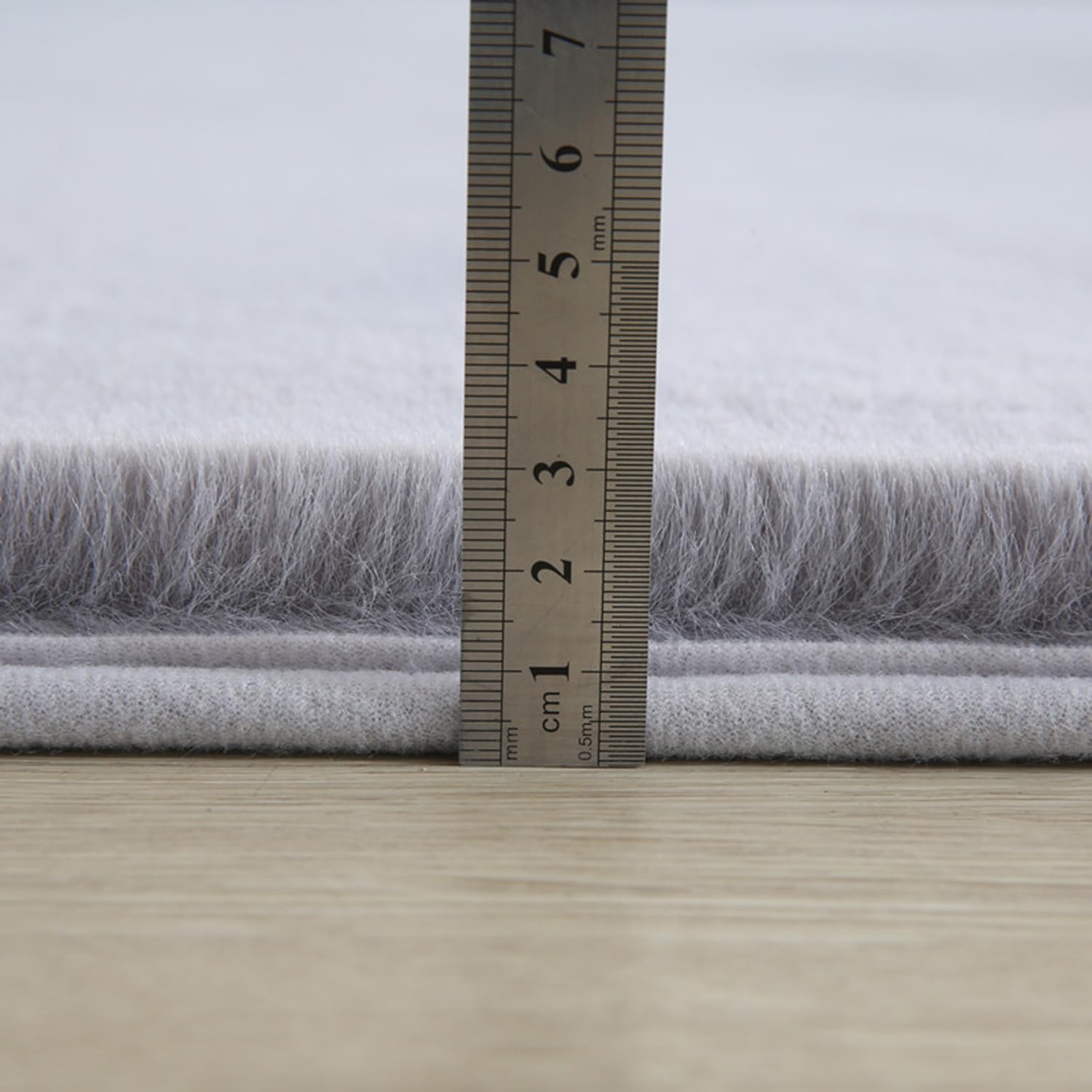 Tappeto fatto a mano in morbido cotone a pelo corto bianco per soggiorno, cucina, camera da letto e corridoio, decorazione di grandi dimensioni, lavabile in lavatrice, 60 x 110 cm
