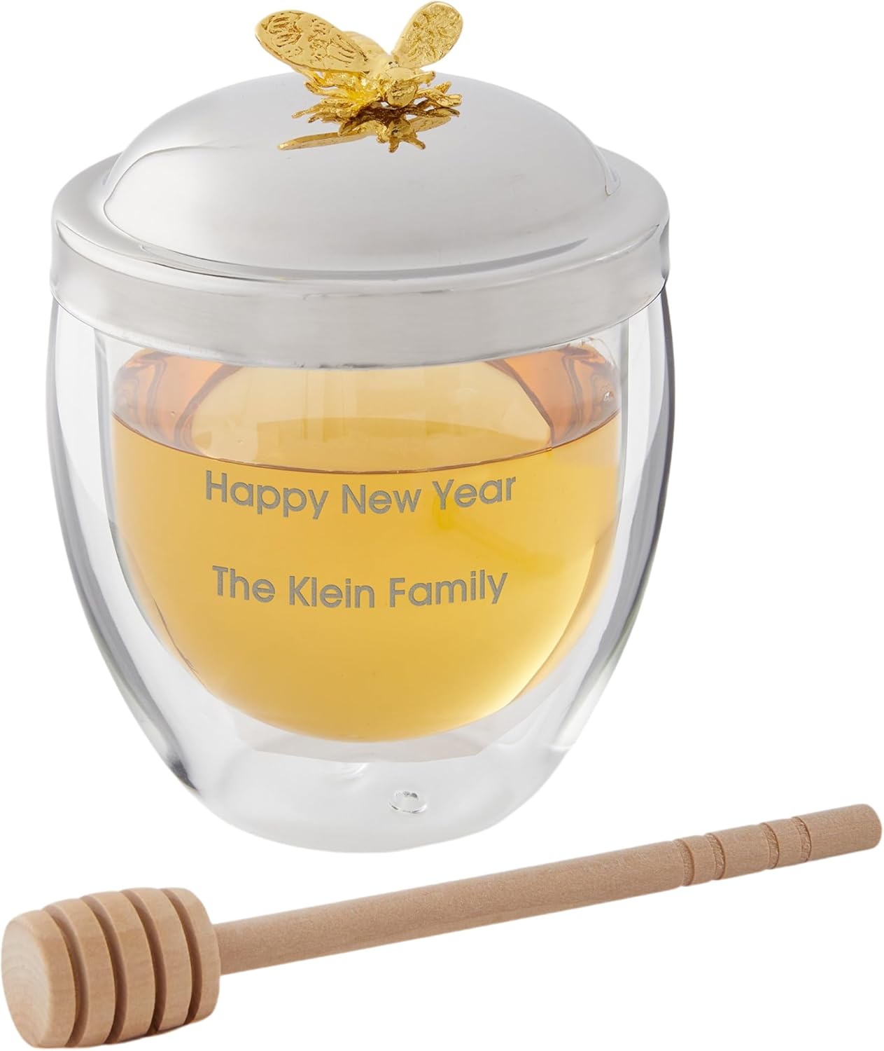 Things Remembered Engraved Double Walled Honey Jar (FREE CUSTOMIZATION)