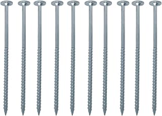 FastCap PowerHead Screws - 2.5-Inch Self-Tapping Oversized Flat Head Wood Screw with #2 Square Drive - Zinc Finish - 150-Pack - 02196