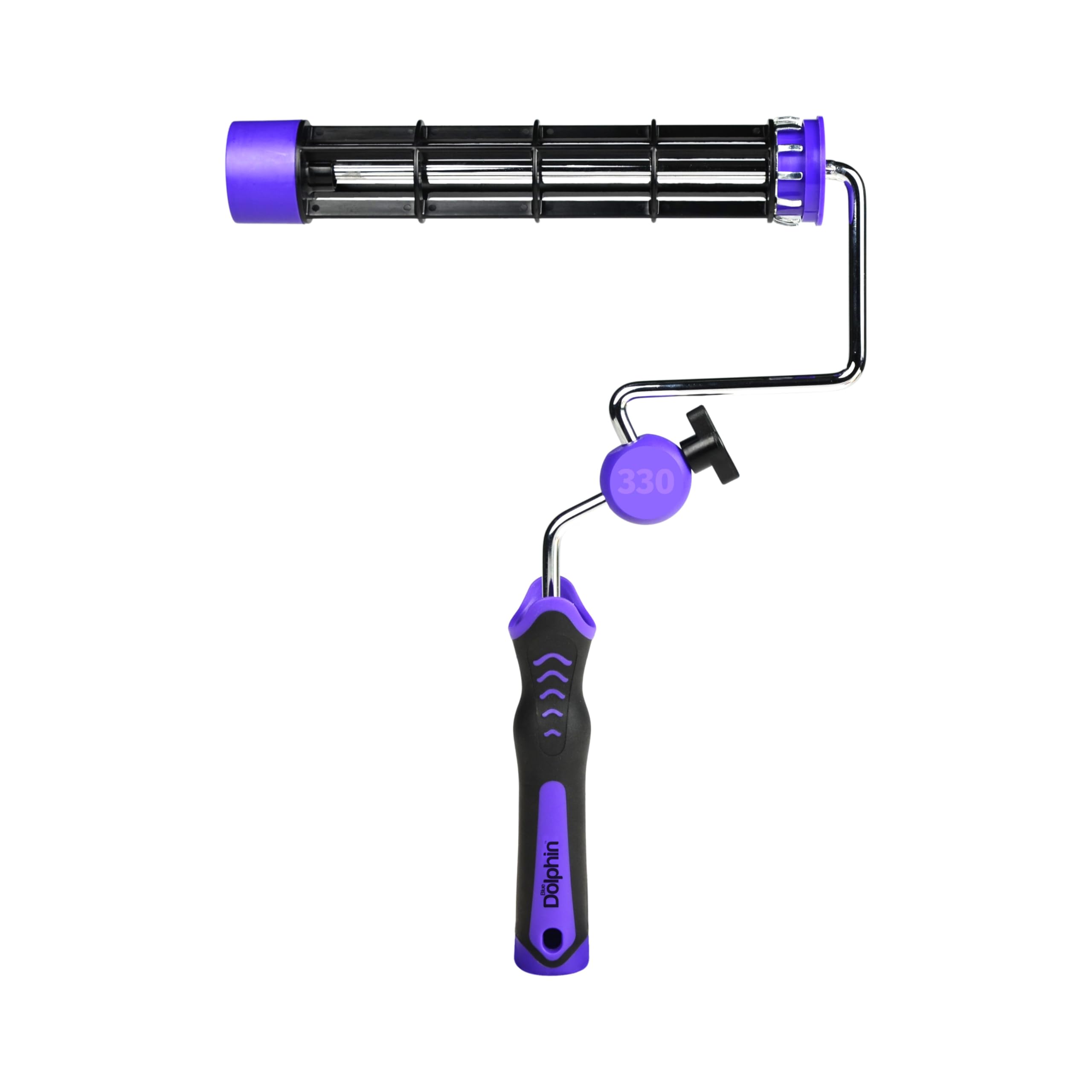 Blue Dolphin Black And Purple 360 Degrees Rotating Roller Handle